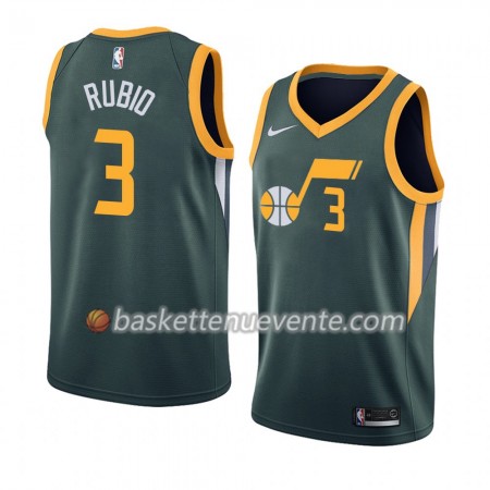 Maillot Basket Utah Jazz Ricky Rubio 3 2018-19 Nike Vert Swingman - Homme